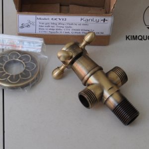 Ảnh công trình thực tế Van góc bằng đồng Kanly GCV12