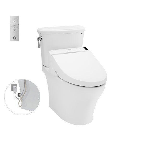 Bồn Cầu Điện Tử TOTO CS986GW6#XW Kèm Nắp Rửa Điện Tử WASHLET Dòng C5 – TCF6531Z (220V)