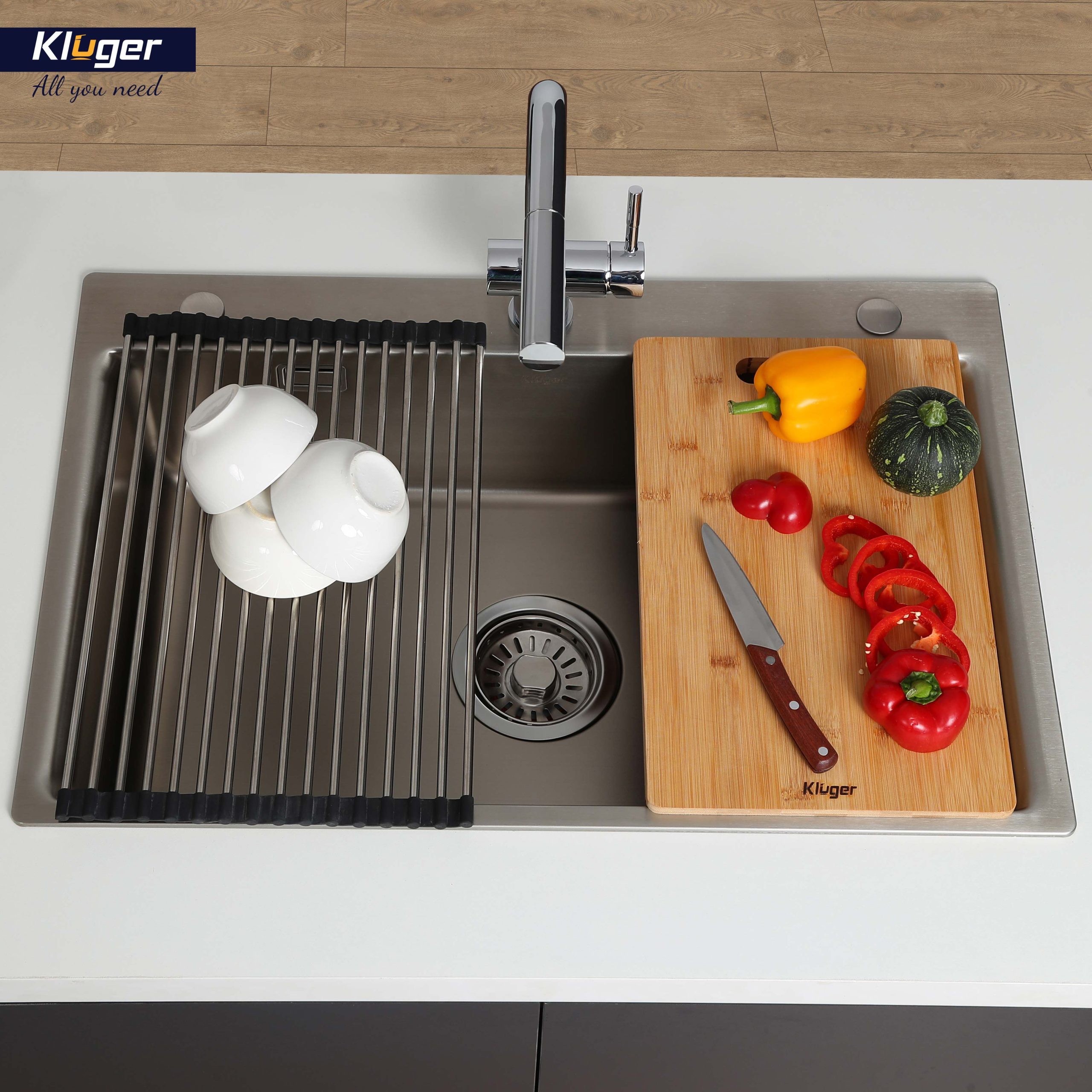 Ảnh công trình thực tế Giá để đồ inox Kluger KRM – 01