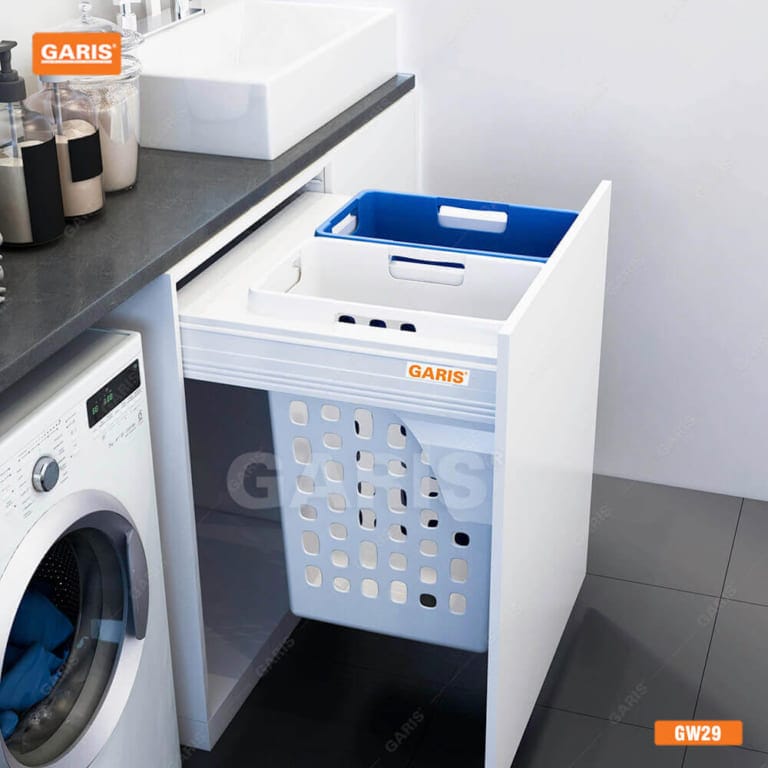 Giỏ Để Đồ Giặt Đôi GARIS GW29 70Lít