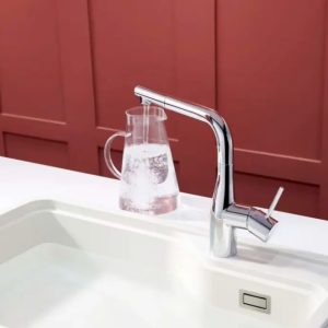 Ảnh công trình thực tế Vòi rửa chén dây rút NOBIBOX JAPA NX996