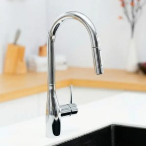 Ảnh công trình thực tế Vòi rửa chén dây rút NOBIBOX JAPA NX998