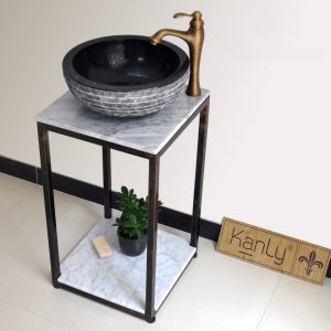 Ảnh công trình thực tế Khung Sắt Đặt Chậu Lavabo Kanly FP11