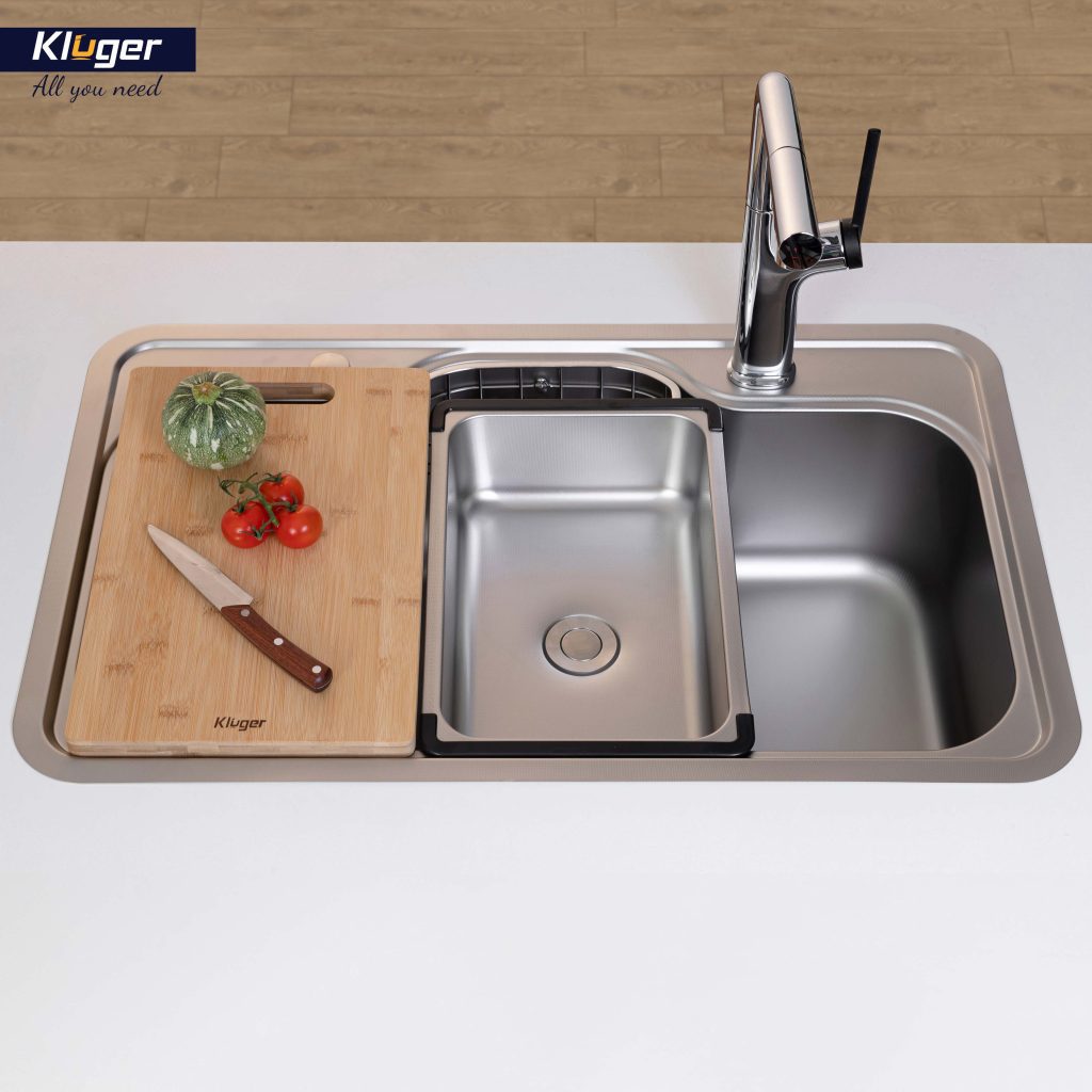 Ảnh công trình thực tế Chậu rửa nhỏ phụ Inox 304 KLUGER KSWB-402FS