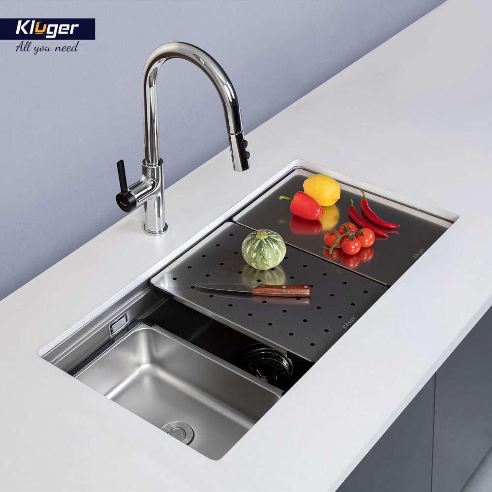 Ảnh công trình thực tế Chậu rửa bát Kluger KWU8161FS – S86 Plus