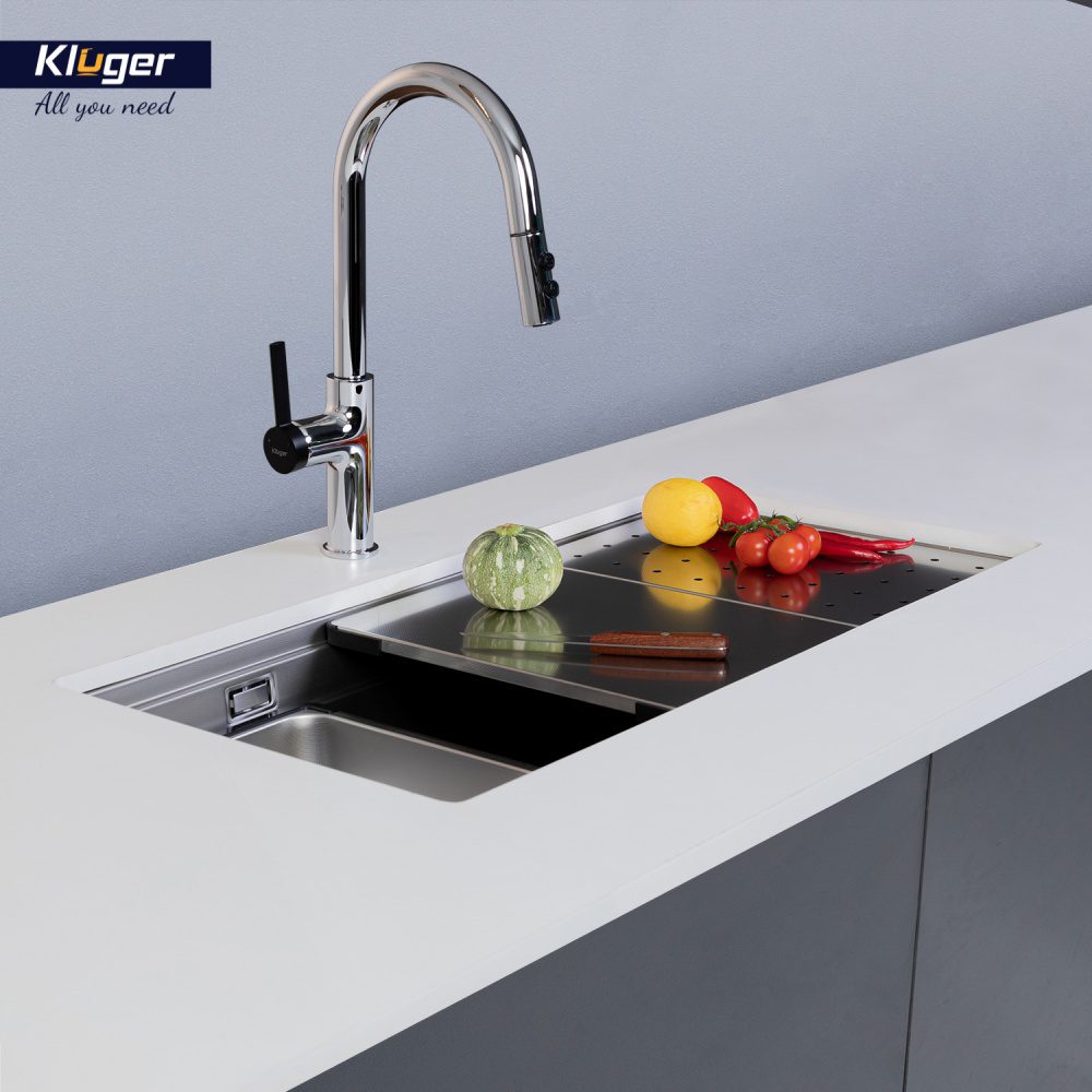 Ảnh công trình thực tế Chậu rửa bát Kluger KWU8161FS – S86 Plus