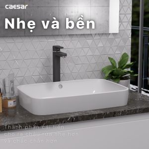 Ảnh công trình thực tế Lavabo Caesar đặt trên bàn L5262