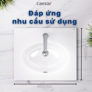 Ảnh công trình thực tế Lavabo Caesar dương bàn L5022