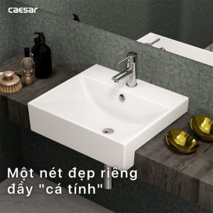 Ảnh công trình thực tế Lavabo Caesar dương bàn LF5301