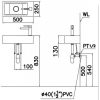Lavabo CAESAR LF5239S Đặt Bàn/Treo Tường - ảnh 3