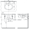Lavabo TOTO LW1505V#XW/TL516GV Âm Bàn - ảnh 2