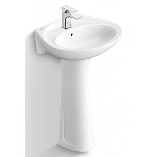 Lavabo VIGLACERA VTL2/VI1T (BS401/BS501) Treo Tường Kèm Chân Dài