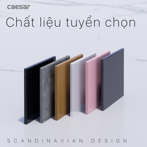 Ảnh công trình thực tế Tủ lavabo Caesar LF5356/EH15356AW7V 60cm màu vân gỗ