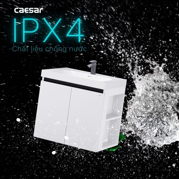 Ảnh công trình thực tế Tủ lavabo Caesar LF5357/EH15357CRV 70cm màu trắng hộc phải