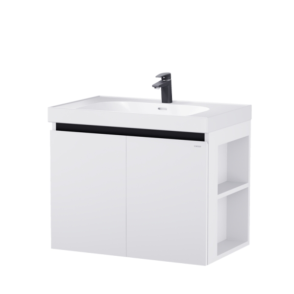 Tủ lavabo Caesar LF5358/EH15358CRV 80cm màu trắng hộc phải