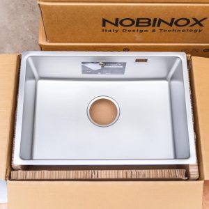 Ảnh công trình thực tế Chậu rửa chén NOBINOX LISA NN645S chống xước 1 hộc