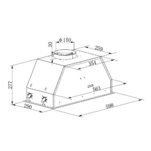 Ảnh công trình thực tế Máy hút mùi Hafele HC-B6031B 533.87.796 âm tủ