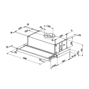 Ảnh công trình thực tế Máy hút mùi Hafele HC-H6013TB 533.89.000 âm tủ