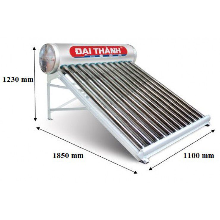 Máy Năng Lượng Mặt Trời ĐẠI THÀNH 130 Lít VIGO SUS316 Dạng Ống 58