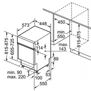 Ảnh công trình thực tế Máy rửa bát bán âm SPI50E95EU series 6