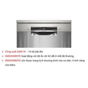 Ảnh công trình thực tế Máy rửa bát độc lập SMS4HMI07E series 4