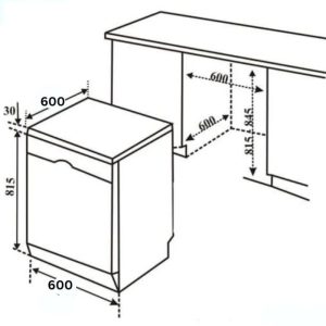 Ảnh công trình thực tế Máy rửa bát độc lập SMS6ZCI00P series 6