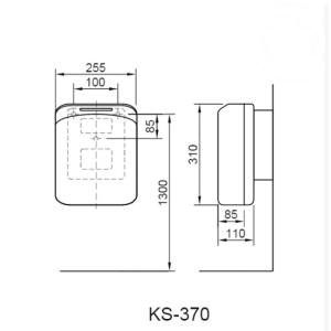 Ảnh công trình thực tế Máy Sấy Tay INAX KS-370 Dùng Điện 220V