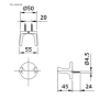 Móc Áo TOTO TS118WSB - ảnh 2
