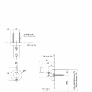 Ảnh công trình thực tế Móc Áo TOTO YRH406V