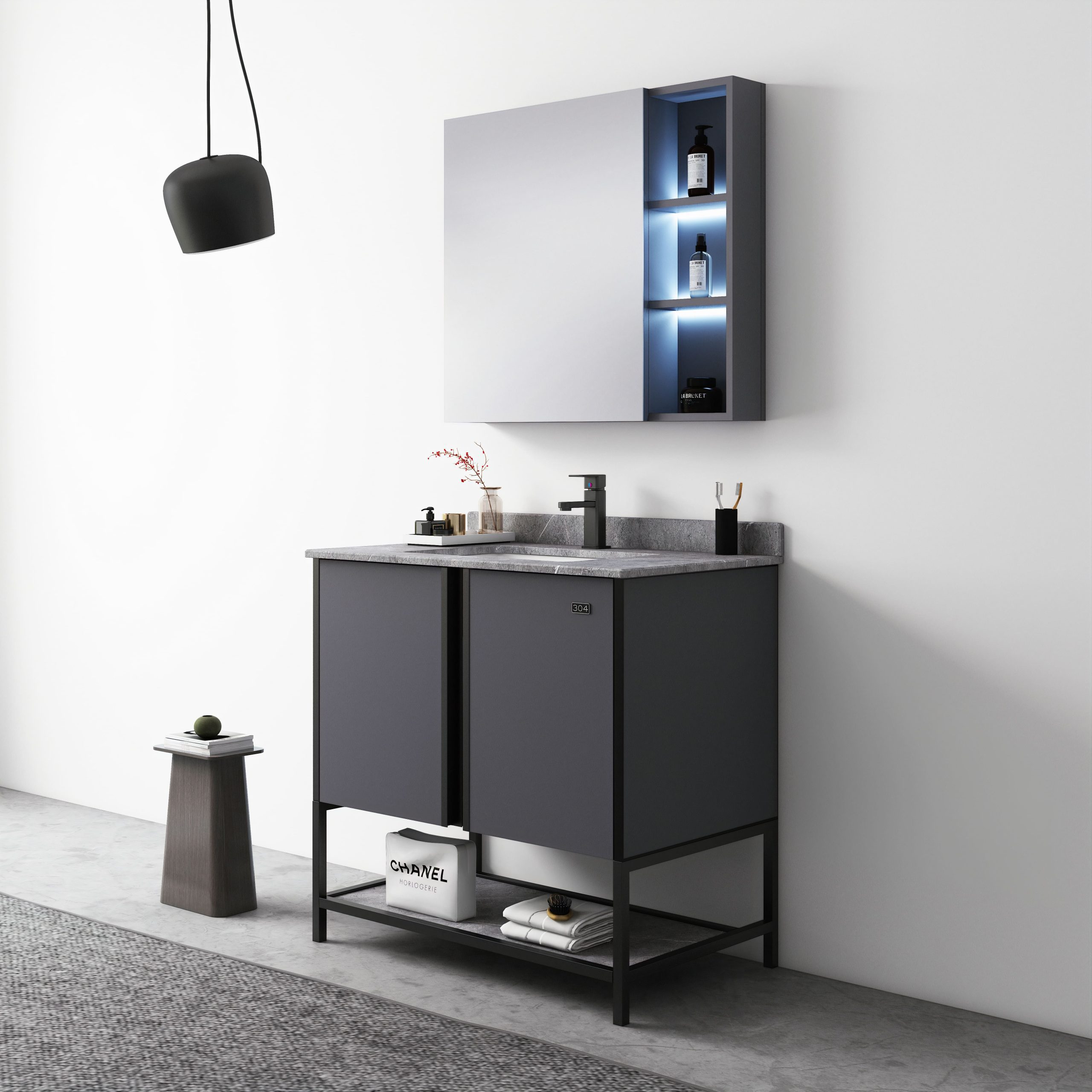 Bộ Tủ Chậu Phòng Tắm MOWOEN MW6805S-80 800mm