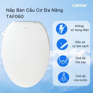 Ảnh công trình thực tế Nắp bàn cầu Caesar rửa cơ TAF060