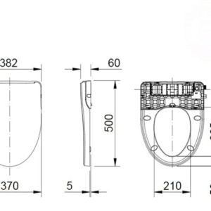 Ảnh công trình thực tế Nắp Bồn Cầu INAX CW-S15VN Rửa Cơ