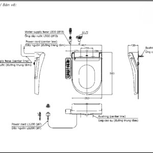 Ảnh công trình thực tế Nắp Rửa Điện Tử Washlet TOTO TCF33370GAA#NW1 Dòng S2