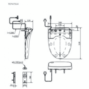 Ảnh công trình thực tế Nắp Rửa Điện Tử Washlet TOTO TCF4732A#NW Dòng S7