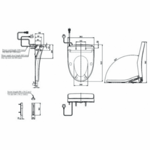 Ảnh công trình thực tế Nắp Rửa Điện Tử Washlet TOTO TCF4911EZ#NW1 Dòng S7 Giấu Dây