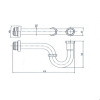 Ống thải chữ P INAX A-678P - ảnh 2