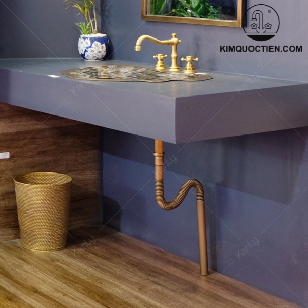 Ảnh công trình thực tế Ống xả ruột gà lavabo GCP06G