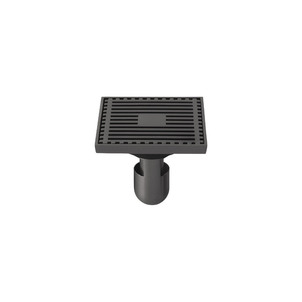 Phễu Thoát Sàn Kanly GCP11B 10x10cm Bằng Đồng Màu Đen