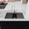 Chậu rửa bát đá Konox Granite Sink Terra 790S Black - ảnh 2