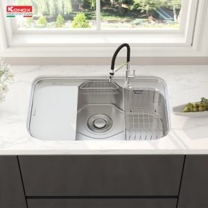 Ảnh công trình thực tế Chậu rửa bát chống xước phong cách Nhật TARI 7851SR