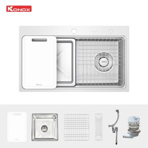 Ảnh công trình thực tế Chậu rửa bát Konox Workstation Sink KN8048TS Dekor