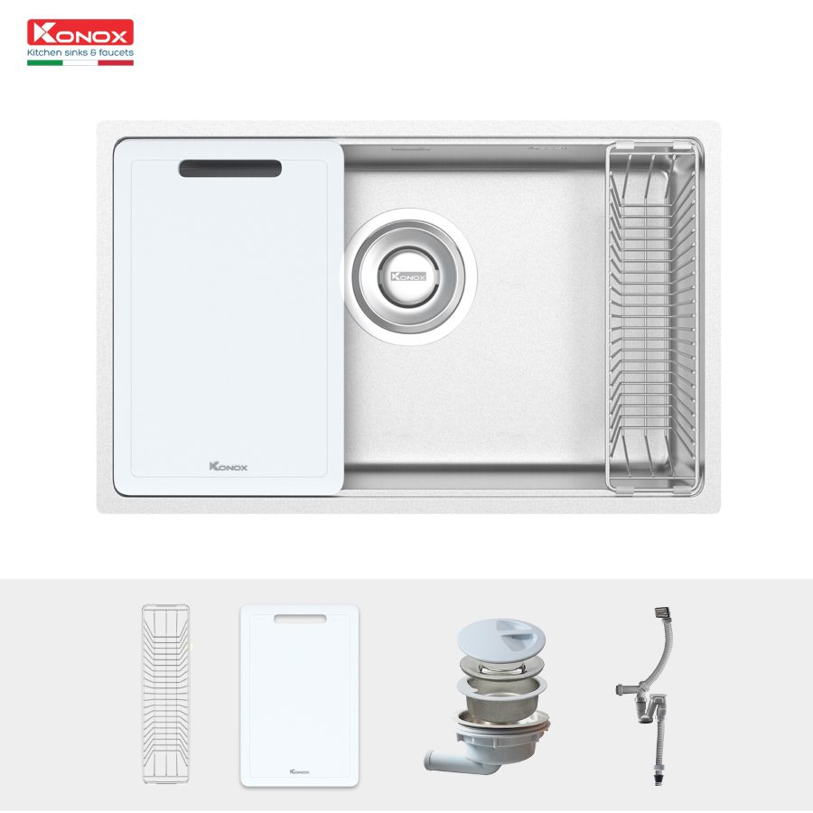 Ảnh công trình thực tế Chậu rửa bát Konox Tari 7648SR