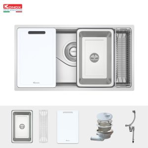 Ảnh công trình thực tế Chậu rửa bát Konox TARI 8748SR