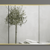 Gương GLS F13R60 Chữ Nhật Viền Nhôm Vàng Hồng Rose Dòng F Ngang 80x60cm