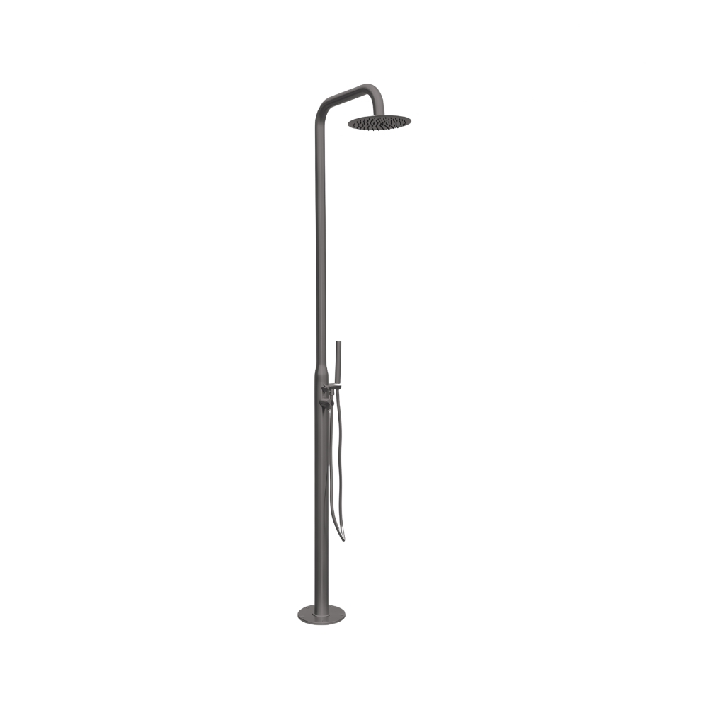 Sen Cây Tắm Đứng Kanly KLS9005B Nóng Lạnh Đặt Sàn Ngoài Trời Màu Đen