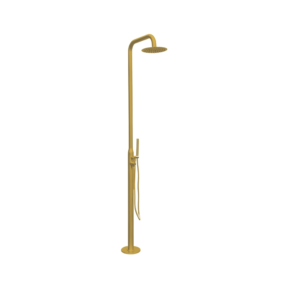 Sen Cây Tắm Đứng Kanly KLS9005BG Nóng Lạnh Đặt Sàn Ngoài Trời Màu Vàng