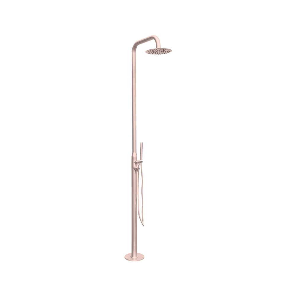 Sen Cây Tắm Đứng Kanly KLS9005RB Nóng Lạnh Đặt Sàn Ngoài Trời Màu Vàng Hồng