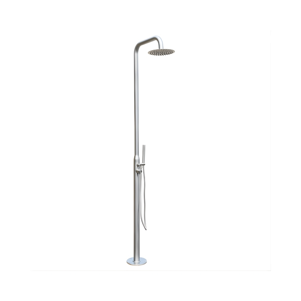 Sen Cây Tắm Đứng Kanly KLS9005W Nóng Lạnh Đặt Sàn Ngoài Trời Màu Trắng