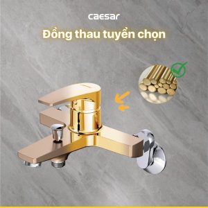Ảnh công trình thực tế Sen tắm Caesar nóng lạnh S393CG