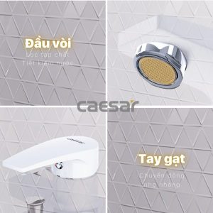 Ảnh công trình thực tế Sen tắm Caesar nóng lạnh S393CW